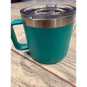Yeti Rambler 14 oz Mug Seafoam Green Insulated Stainless Steel Coffee Cup NWOT